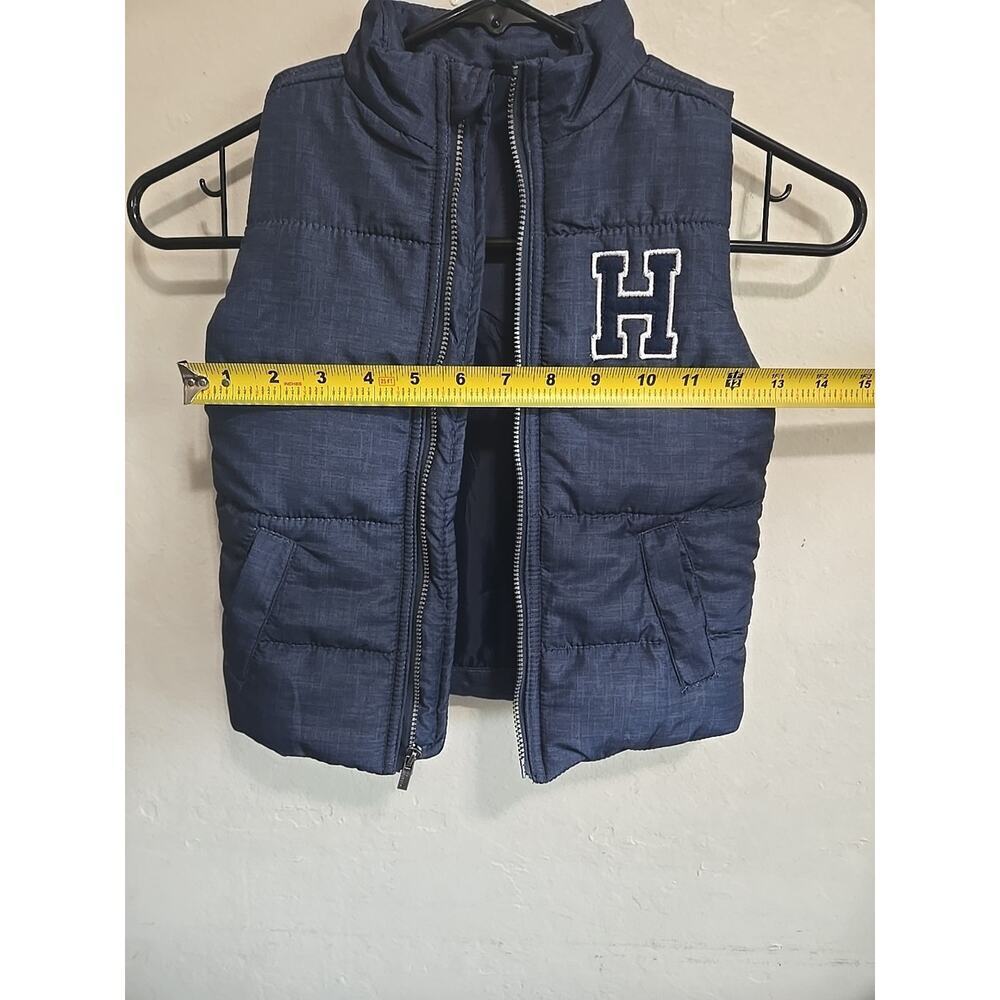 Tommy Hilfiger Kids Navy H Logo Vest Full Zip Puffer Size 2T - Picture 7 of 8